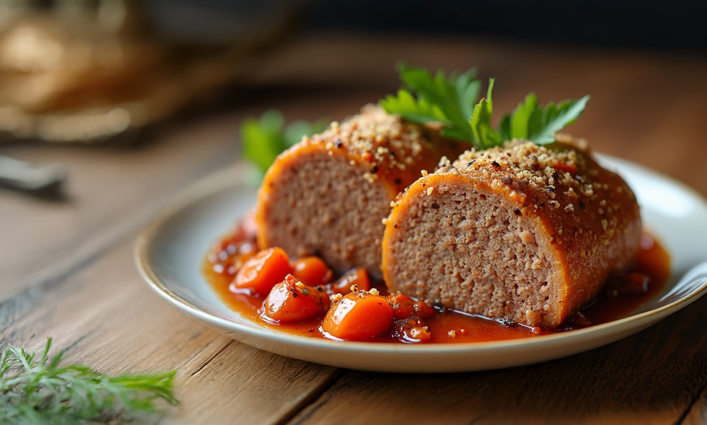 Carne picada en rollo